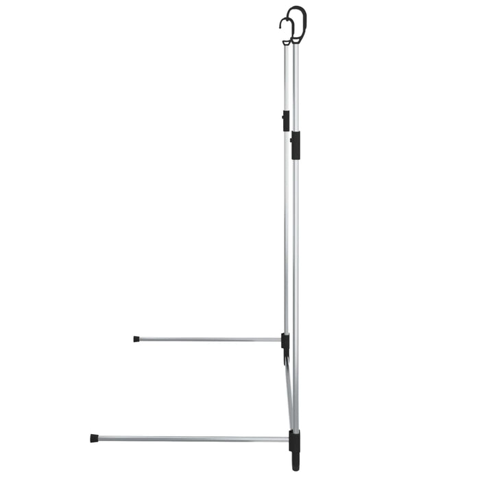 Șină telescopică de agățat pentru dulap, argintiu WALTI