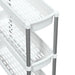 Cărucior de depozitare cu 3 niveluri, argintiu și alb, aluminiu - WALTI WALTI