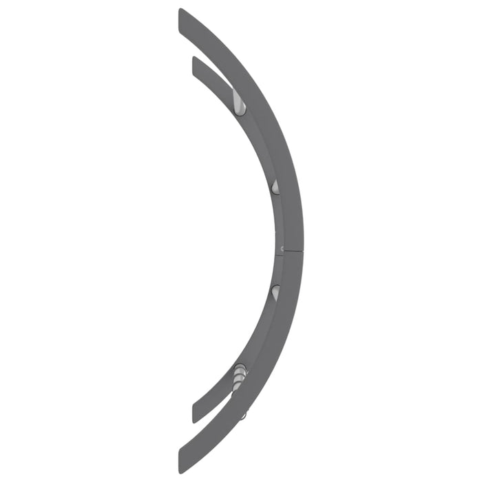 Suport pentru prosoape cu cârlige argintiu 56x16x72 cm aluminiu WALTI