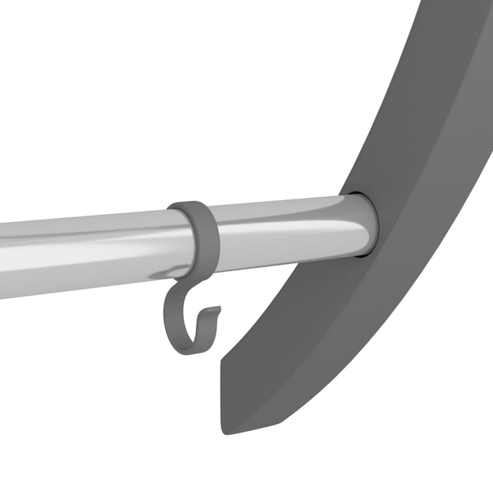 Suport pentru prosoape cu cârlige argintiu 56x16x72 cm aluminiu WALTI