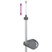 Raft de colț pentru duș telescopic 4 niveluri argintiu aluminiu - WALTI WALTI