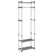 Suport de haine cu 3 niveluri, argintiu, 59x29x192 cm, aluminiu - WALTI WALTI