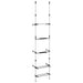 Raft telescopic de grădină cu 3 rafturi, argintiu, aluminiu - WALTI WALTI