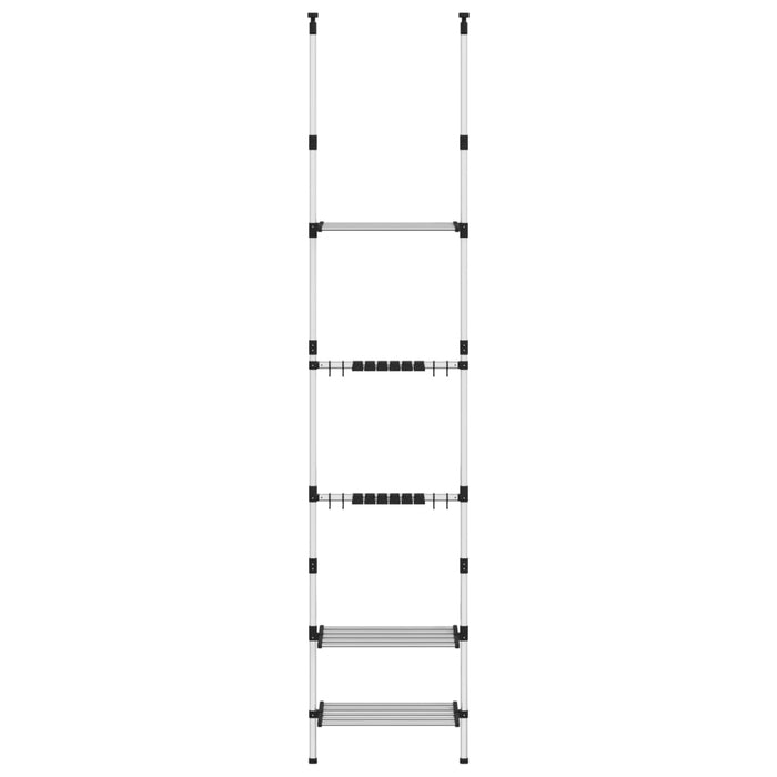 Raft telescopic de grădină cu 3 rafturi, argintiu, aluminiu - WALTI WALTI