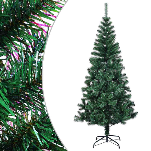 Brad de Crăciun artificial cu vârfuri irizate verde 120 cm PVC - WALTI WALTI