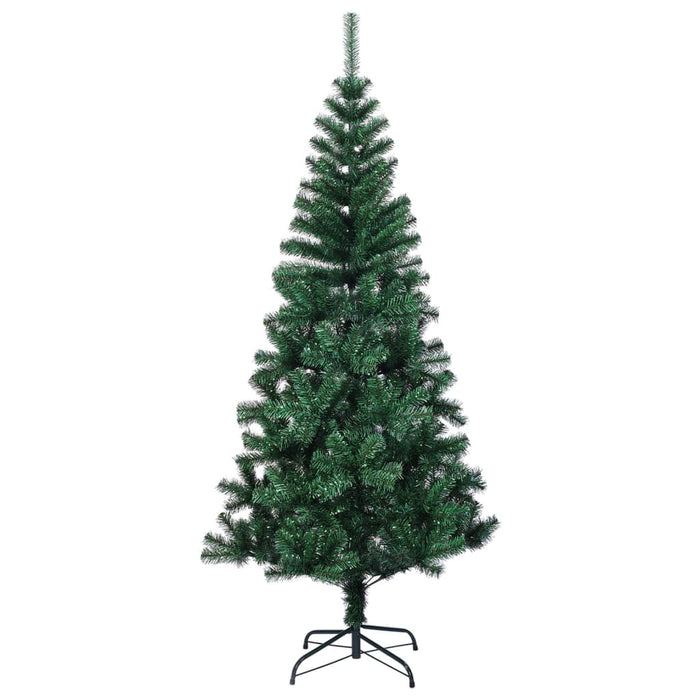 Brad de Crăciun artificial cu vârfuri irizate verde 120 cm PVC WALTI