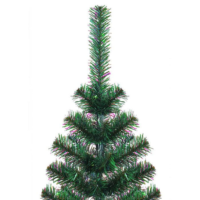 Brad de Crăciun artificial cu vârfuri irizate verde 120 cm PVC WALTI