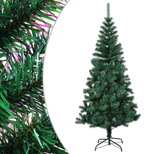 Brad de Crăciun artificial cu vârfuri irizate verde 150 cm PVC - WALTI WALTI