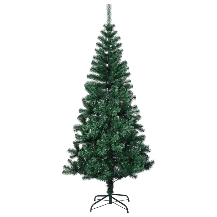 Brad de Crăciun artificial cu vârfuri irizate verde 150 cm PVC WALTI