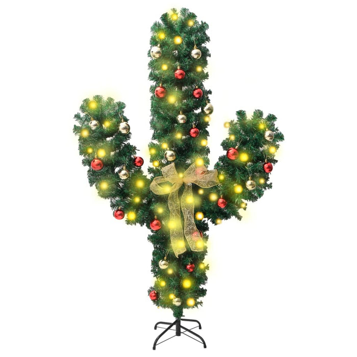 Cactus de Crăciun cu suport și LED, verde, 150 cm, PVC - WALTI WALTI