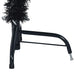 Jumătate de brad de Crăciun cu suport, negru, 150 cm, PVC - WALTI WALTI