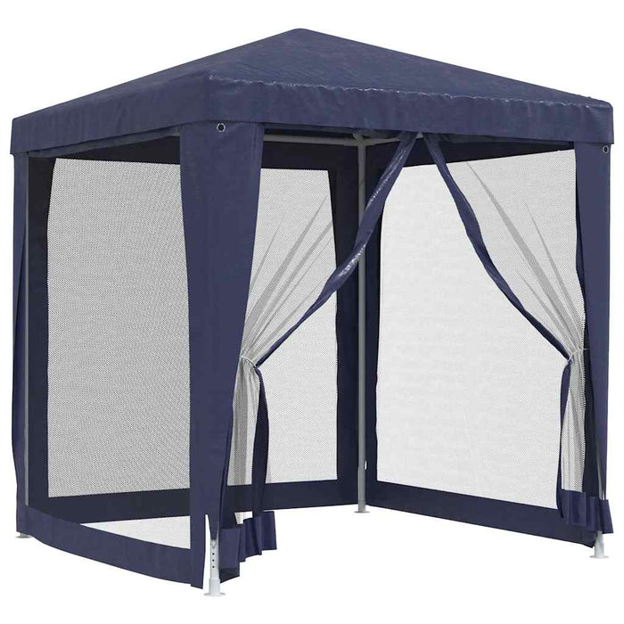 Cort de petrecere cu 4 pereți din plasă, albastru, 2x2 m, HDPE - WALTI WALTI