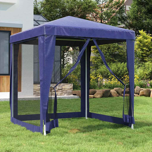 Cort de petrecere cu 4 pereți din plasă, albastru, 2x2 m, HDPE - WALTI WALTI