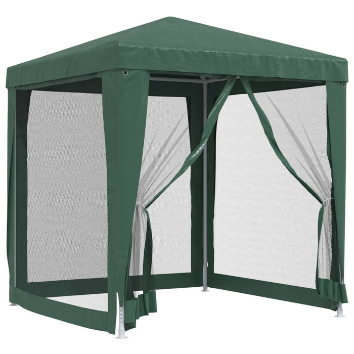 Cort de petrecere cu 4 pereți din plasă, verde, 2x2 m, HDPE - WALTI WALTI
