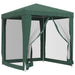 Cort de petrecere cu 4 pereți din plasă, verde, 2x2 m, HDPE - WALTI WALTI