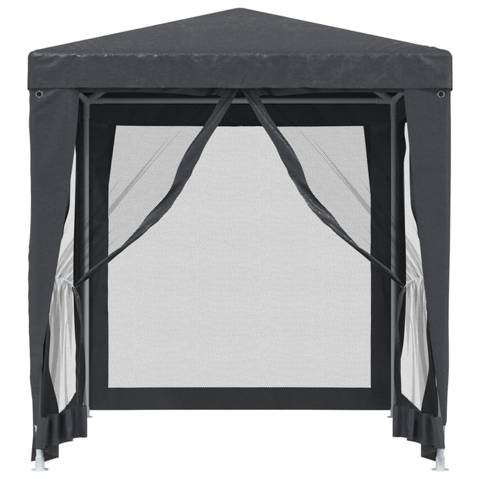 Cort de petrecere cu 4 pereți din plasă, antracit, 2x2 m, HDPE - WALTI WALTI