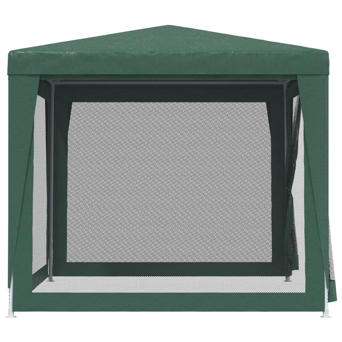 Cort de petrecere cu 4 pereți din plasă, verde, 2,5x2,5 m, HDPE - WALTI WALTI