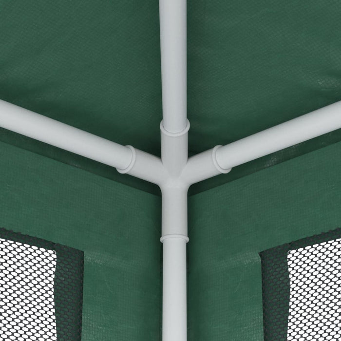 Cort de petrecere cu 4 pereți din plasă, verde, 2,5x2,5 m, HDPE - WALTI WALTI