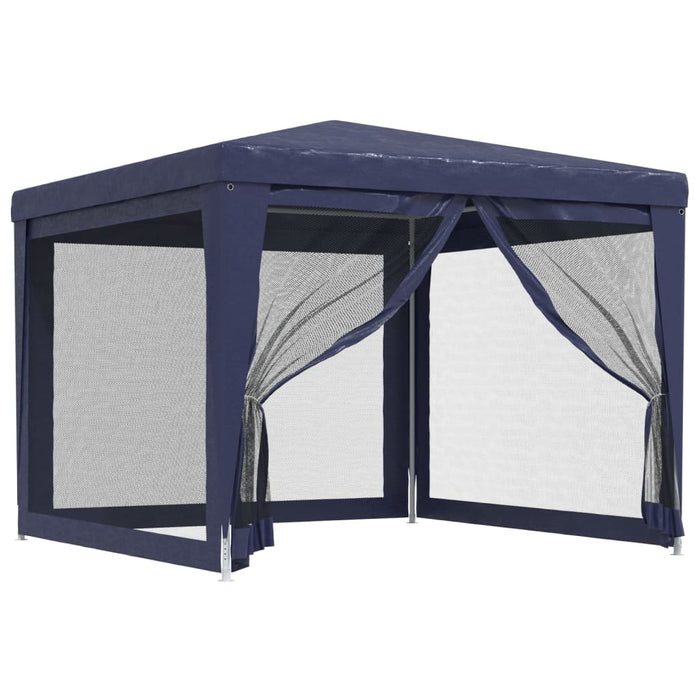 Cort de petrecere cu 4 pereți din plasă, albastru, 3x3 m, HDPE - WALTI WALTI
