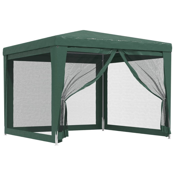 Cort de petrecere cu 4 pereți din plasă, verde, 3x3 m, HDPE - WALTI WALTI