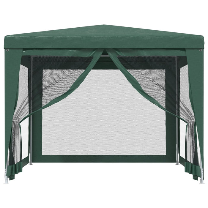 Cort de petrecere cu 4 pereți din plasă, verde, 3x3 m, HDPE - WALTI WALTI