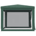 Cort de petrecere cu 4 pereți din plasă, verde, 3x3 m, HDPE - WALTI WALTI