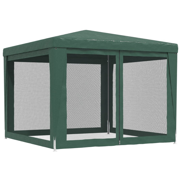 Cort de petrecere cu 4 pereți din plasă, verde, 3x3 m, HDPE - WALTI WALTI