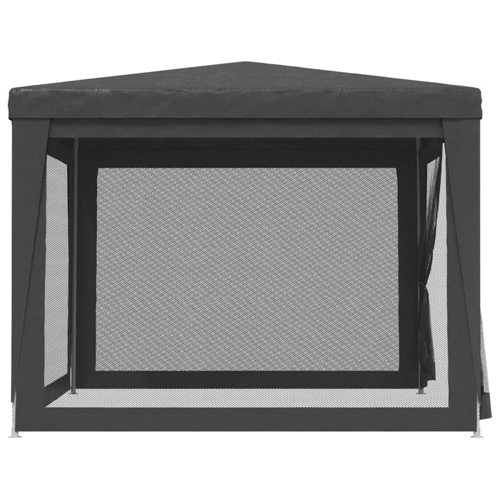 Cort de petrecere cu 4 pereți din plasă, antracit, 3x3 m, HDPE - WALTI WALTI