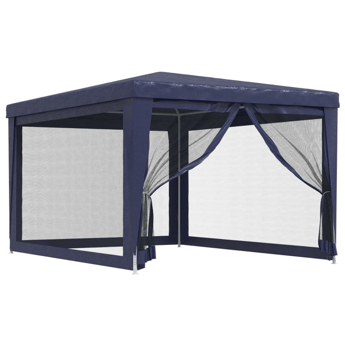 Cort de petrecere cu 4 pereți din plasă, albastru, 3x4 m, HDPE - WALTI WALTI