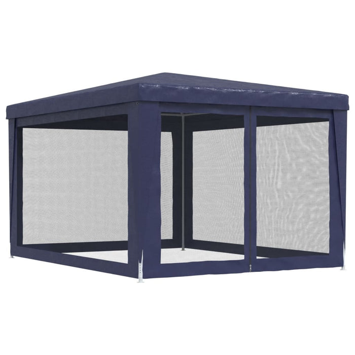 Cort de petrecere cu 4 pereți din plasă, albastru, 3x4 m, HDPE - WALTI WALTI