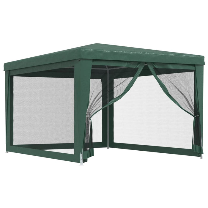 Cort de petrecere cu 4 pereți din plasă, verde, 3x4 m, HDPE - WALTI WALTI