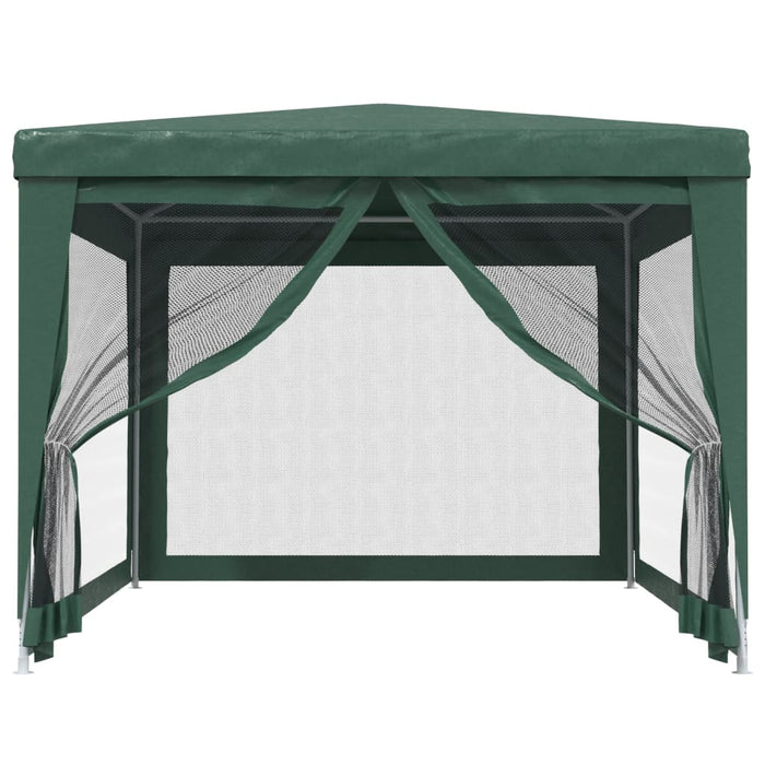 Cort de petrecere cu 4 pereți din plasă, verde, 3x4 m, HDPE - WALTI WALTI