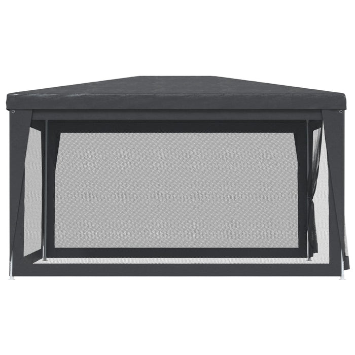 Cort de petrecere cu 4 pereți din plasă, antracit, 3x4 m, HDPE - WALTI WALTI