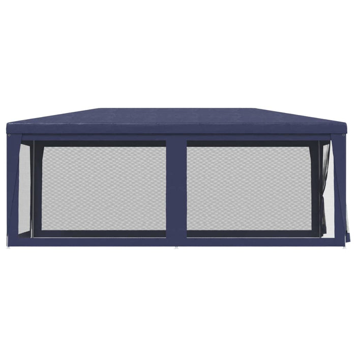 Cort de petrecere cu 6 pereți din plasă, albastru, 3x6 m, HDPE - WALTI WALTI