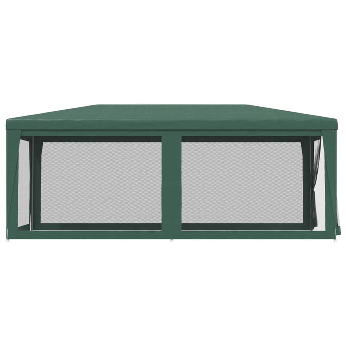 Cort de petrecere cu 6 pereți din plasă, verde, 3x6 m, HDPE WALTI