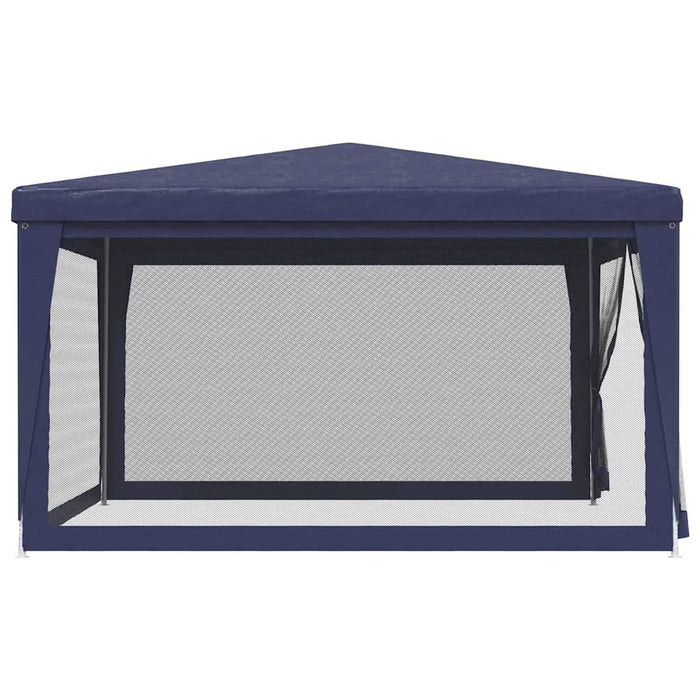Cort de petrecere cu 4 pereți din plasă, albastru, 4x4 m, HDPE WALTI