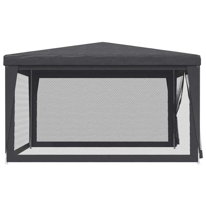 Cort de petrecere cu 4 pereți din plasă, antracit, 4x4 m, HDPE WALTI