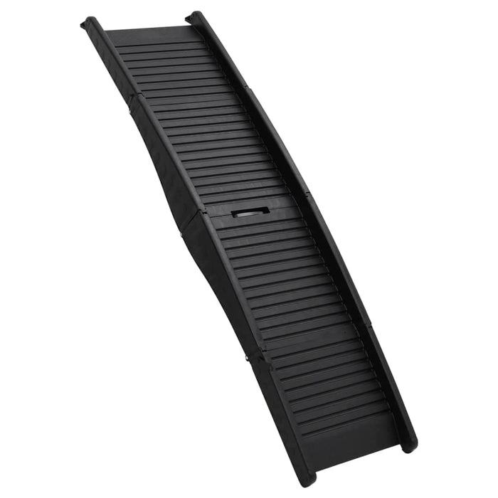 Rampă pliabilă pentru câini, negru, 153x40x12,5 cm, plastic - WALTI WALTI