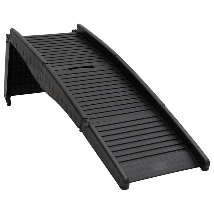 Rampă pliabilă pentru câini, negru, 153x40x12,5 cm, plastic - WALTI WALTI
