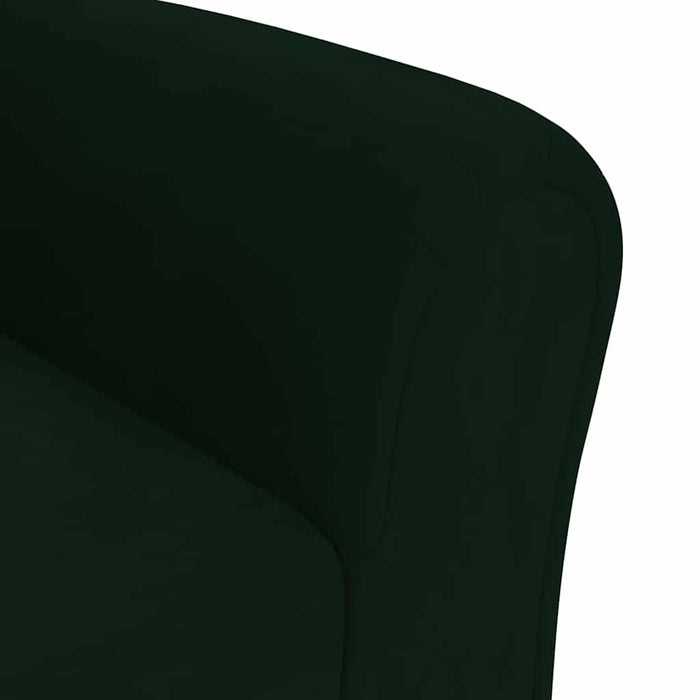 Canapea pentru copii, verde închis, catifea WALTI