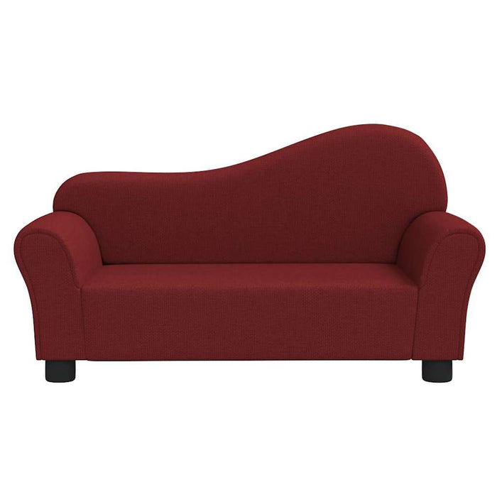Canapea pentru copii, roșu vin, material textil WALTI