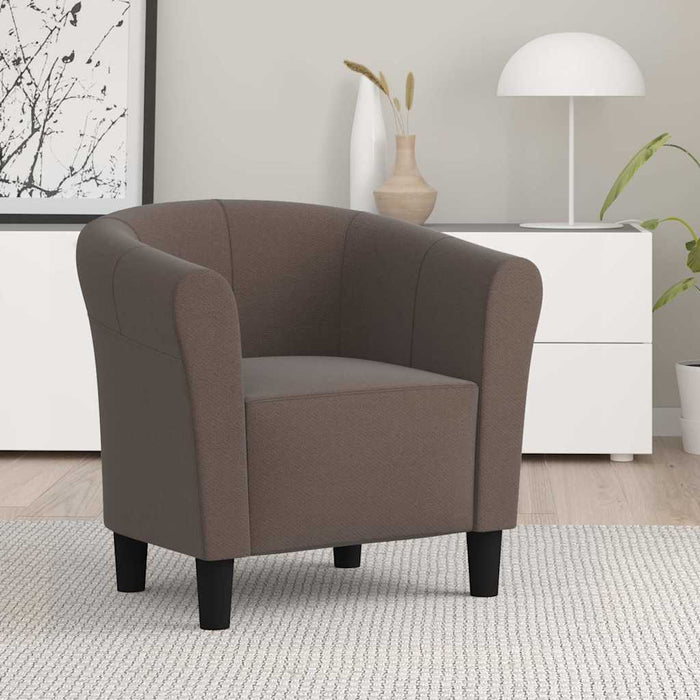 Fotoliu, gri taupe, material textil WALTI