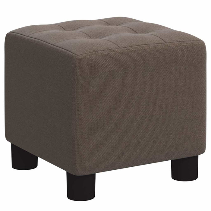 Fotoliu cu taburet pentru picioare, gri taupe, material textil WALTI