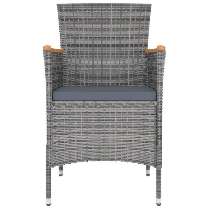 Set mobilier de grădină cu perne, 13 piese, gri WALTI