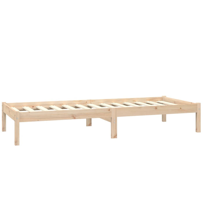 Cadru de pat mic single, 75x190 cm, lemn masiv de pin - WALTI WALTI