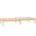 Cadru de pat mic single, 75x190 cm, lemn masiv de pin - WALTI WALTI