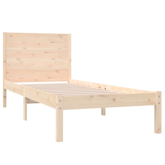 Cadru de pat single, 90x190 cm, lemn masiv WALTI