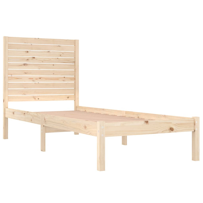 Cadru de pat single, 90x190 cm, lemn masiv WALTI