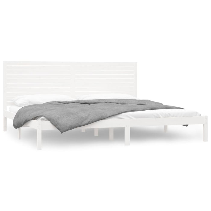 Cadru de pat Super King, alb, 180x200 cm, lemn masiv - WALTI WALTI