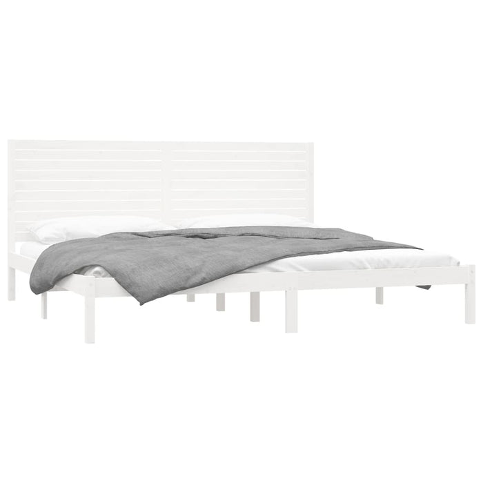 Cadru de pat Super King, alb, 180x200 cm, lemn masiv - WALTI WALTI
